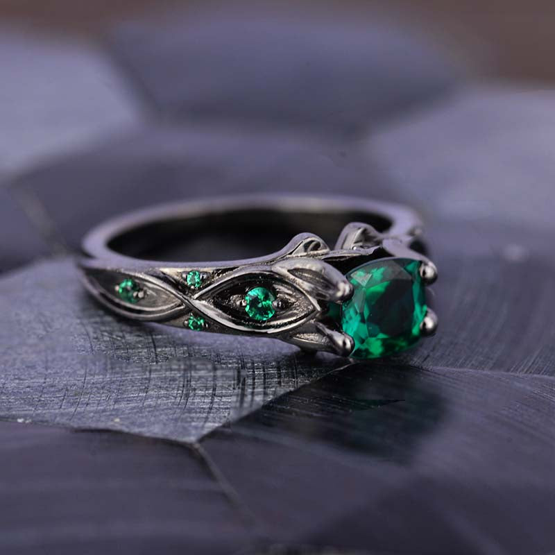 Emerald Trinity Knot Engagement Ring - Celtic Engagement Rings - Rings from  Ireland