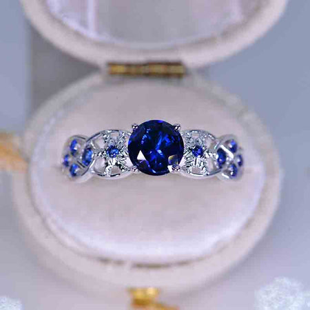 Winter Sapphire Engagement Ring