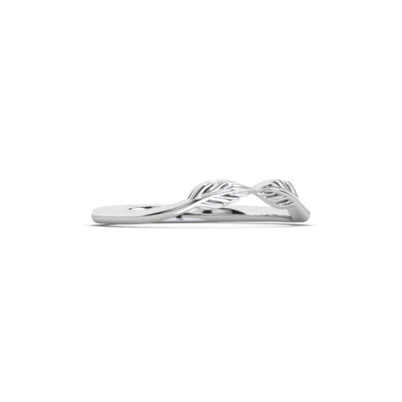 Celtic Stackable 14K White Gold Ring