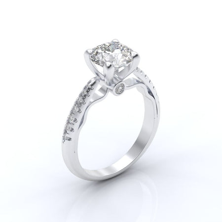 Atria 2.2 Carat  Moissanite Engagement Ring