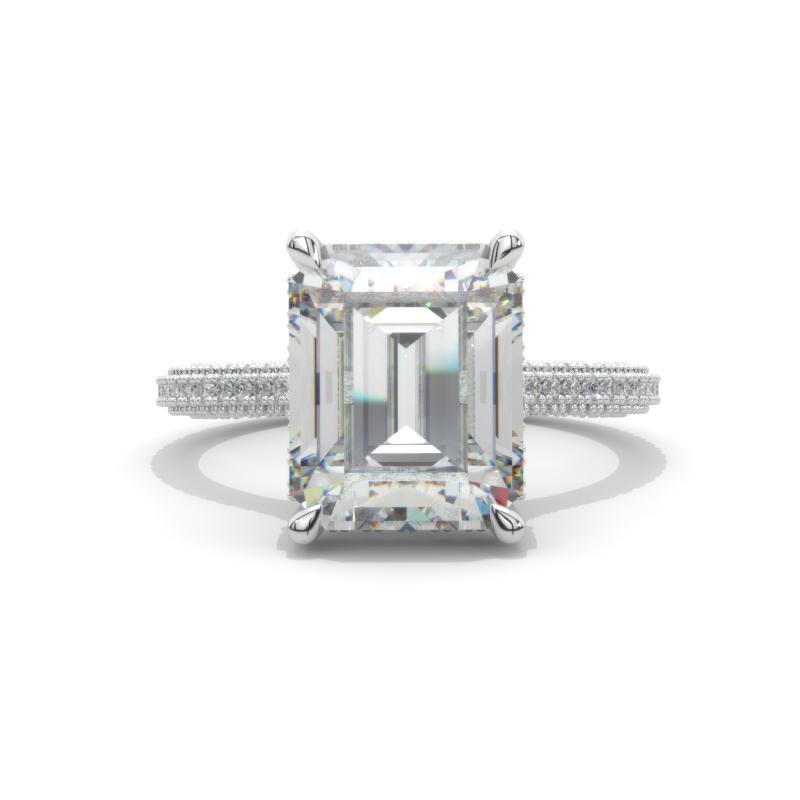 SIGNATURE INVISIBLE EMERALD CUT RING – Bellini Diamonds