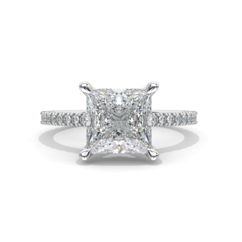 3 carat deals moissanite princess cut