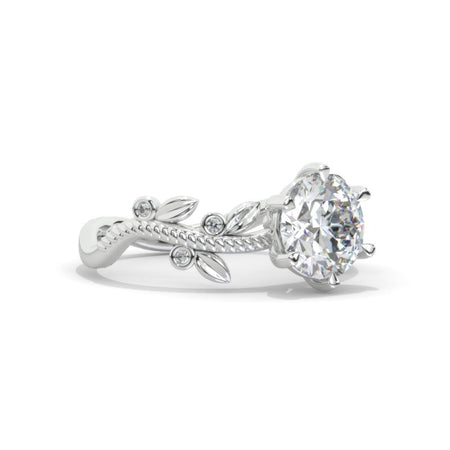 2 Carat  Floral Celtic Moissanite Engagement Ring