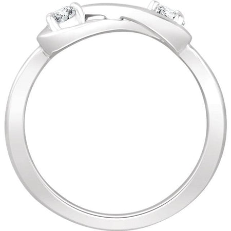 Infinity-Inspired Ring 14K Gold  White 1/4 CTW Diamond - Giliarto