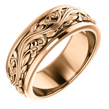 14K Gold Sculptural-Inspired Band